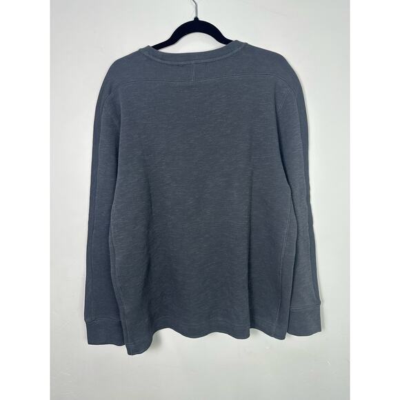 Magaschoni NWT Men's Cotton Blend Charcoal Pullover Scoop Neck Knit Top size L - Picture 2 of 5